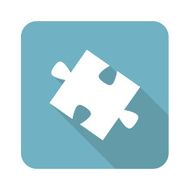 Square puzzle piece icon