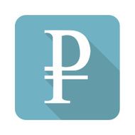 Square ruble icon