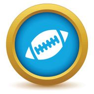 Gold football icon