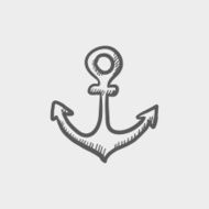 Anchor sketch icon