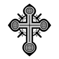 Decorative cross illustration