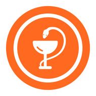 Medical snake and cup