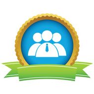 Gold leader of the team logo