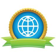 Gold world logo