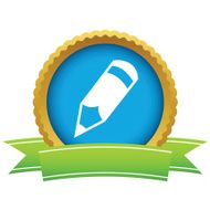 Gold pencil logo