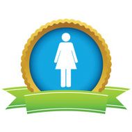 Gold woman logo