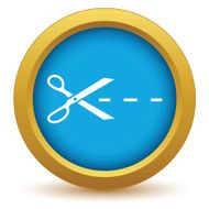 Gold cut icon