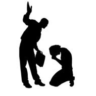 Vector silhouette of couple N219