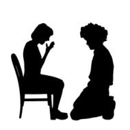 Vector silhouette of couple N224