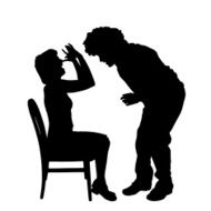 Vector silhouette of couple N225