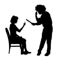 Vector silhouette of couple N233