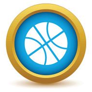 Gold basketball icon N2