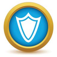 Gold shield icon