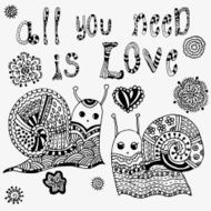 Incredible snail silhouette N2