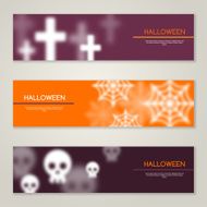 Halloween Horizontal Banners or Flyers