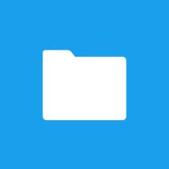 Folder icon modern minimal flat design style vector illustration