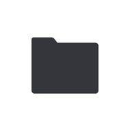 Folder icon minimal flat design style vector illustration
