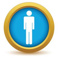Gold man icon