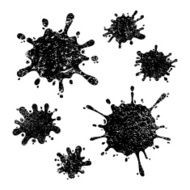 Vector Ink Grungy Splashes