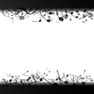 Vector Background with Music Notes N36