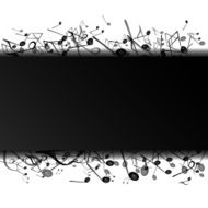 Vector Background with Music Notes N37