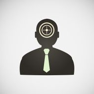Stock target in the form of man