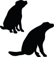Dog Silhouette N25