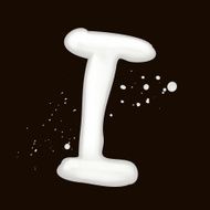 3d milk letter I