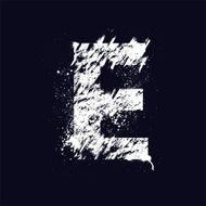 Grunge letter E N2