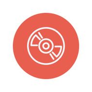 Reel player deck recorder thin line icon