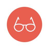 Sunglasses thin line icon
