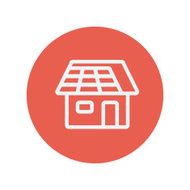 House thin line icon