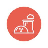 Ecology with prepeller design thin line icon