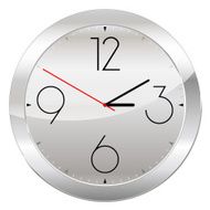 Analog Clock Isolated on a White Background N6