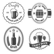 Craft beer brewery badges and logo N2