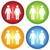 Woman and man icons N6