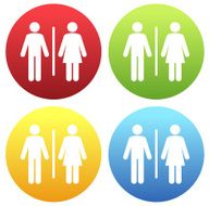 Woman and man icons N7