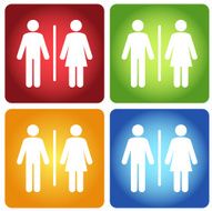 Woman and man icons N8