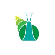 stylized silhouette of a snail N3