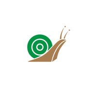 stylized silhouette of a snail N4