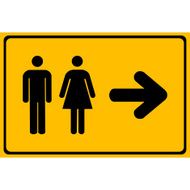 Vector a man and lady toilet sign Illustration EPS10