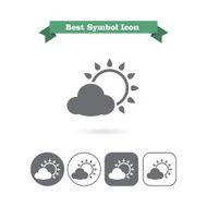 Sun with cloud