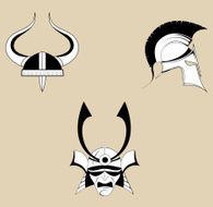 Three helmet icons