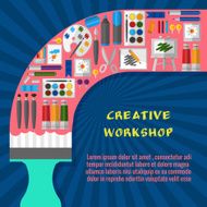Creative workshop poster template N2