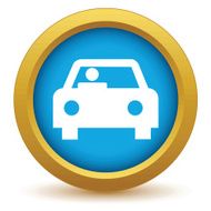 Gold car icon