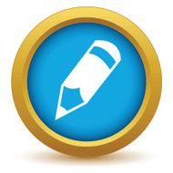 Gold pencil icon