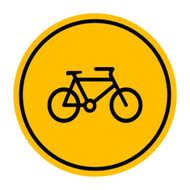 Vector bicycle icon Illustration EPS10 N3