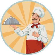 Chef in a retro style