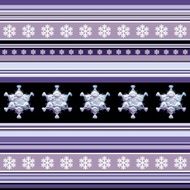 Winter seamless pattern - striped with snowflake motif in violet N2