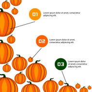 Infographics with pumpkin N2